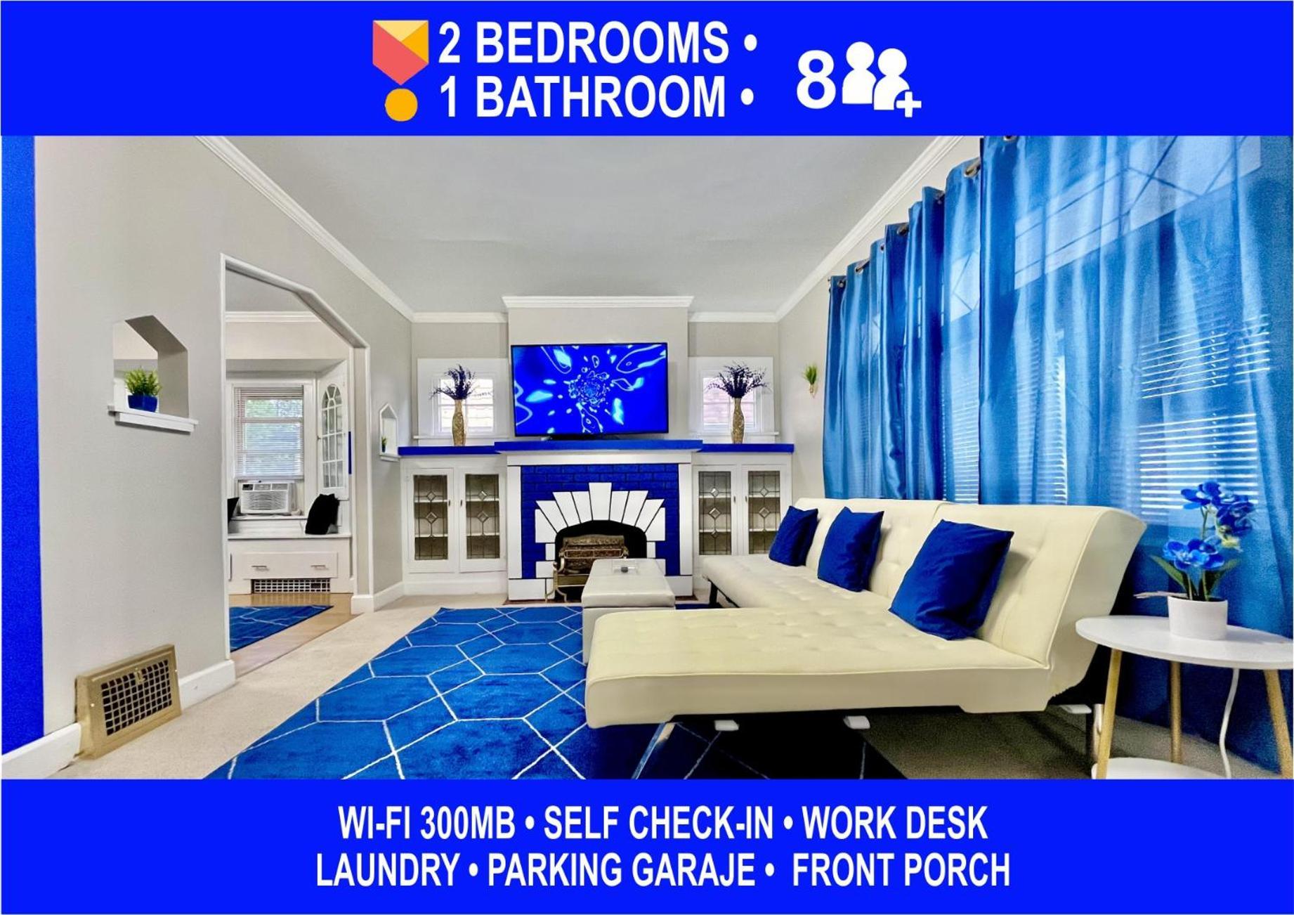 The Sapphire Haven - Your Old Brooklyn Oasis Awaits Families, Couples, Business Travelers Near Downtown With Parking, 300 Mb Wifi & Self Check-In Cleveland Luaran gambar